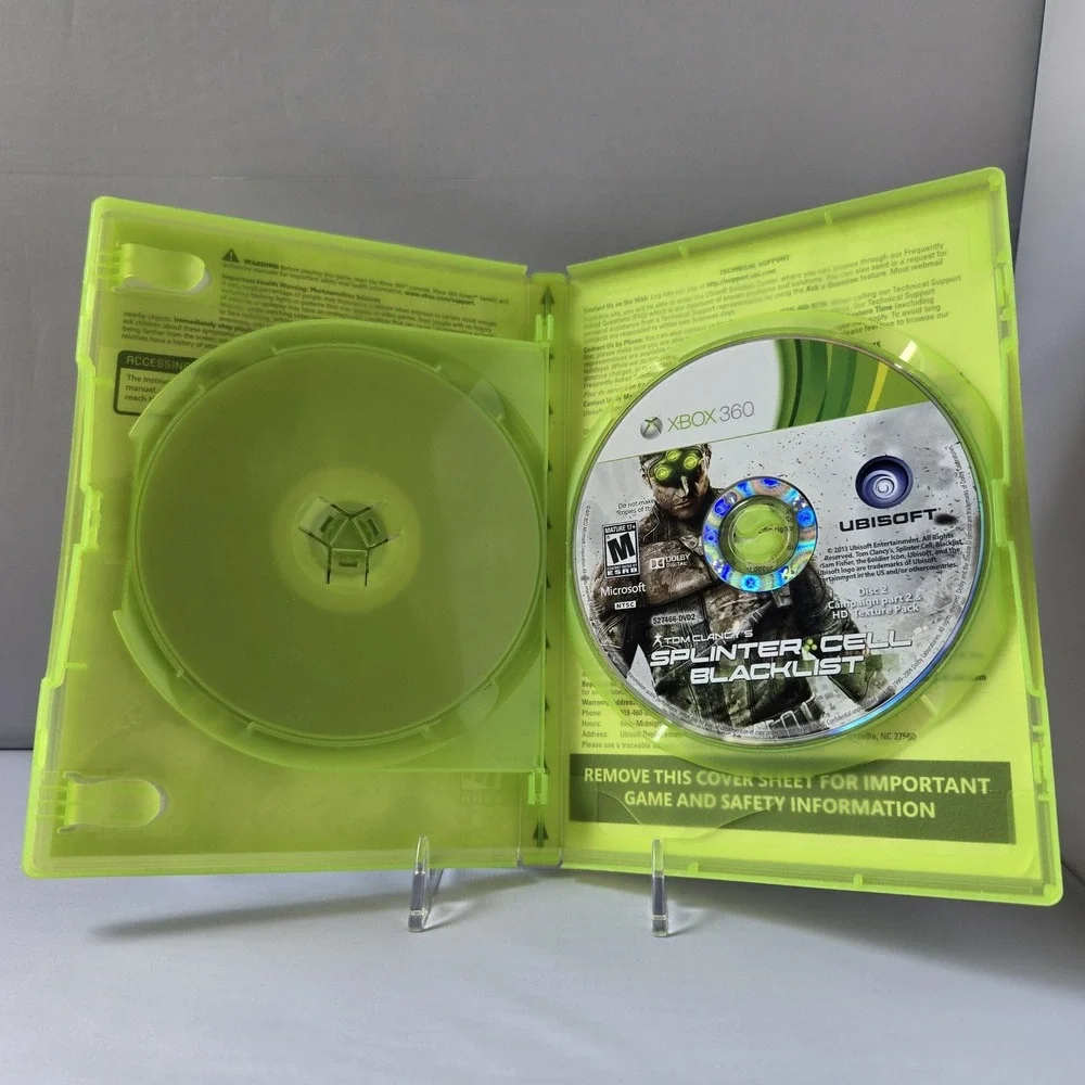 Tom Clancy's Splinter Cell Blacklist - Xbox 360 - CIB - 2 Discs GameStop Edition